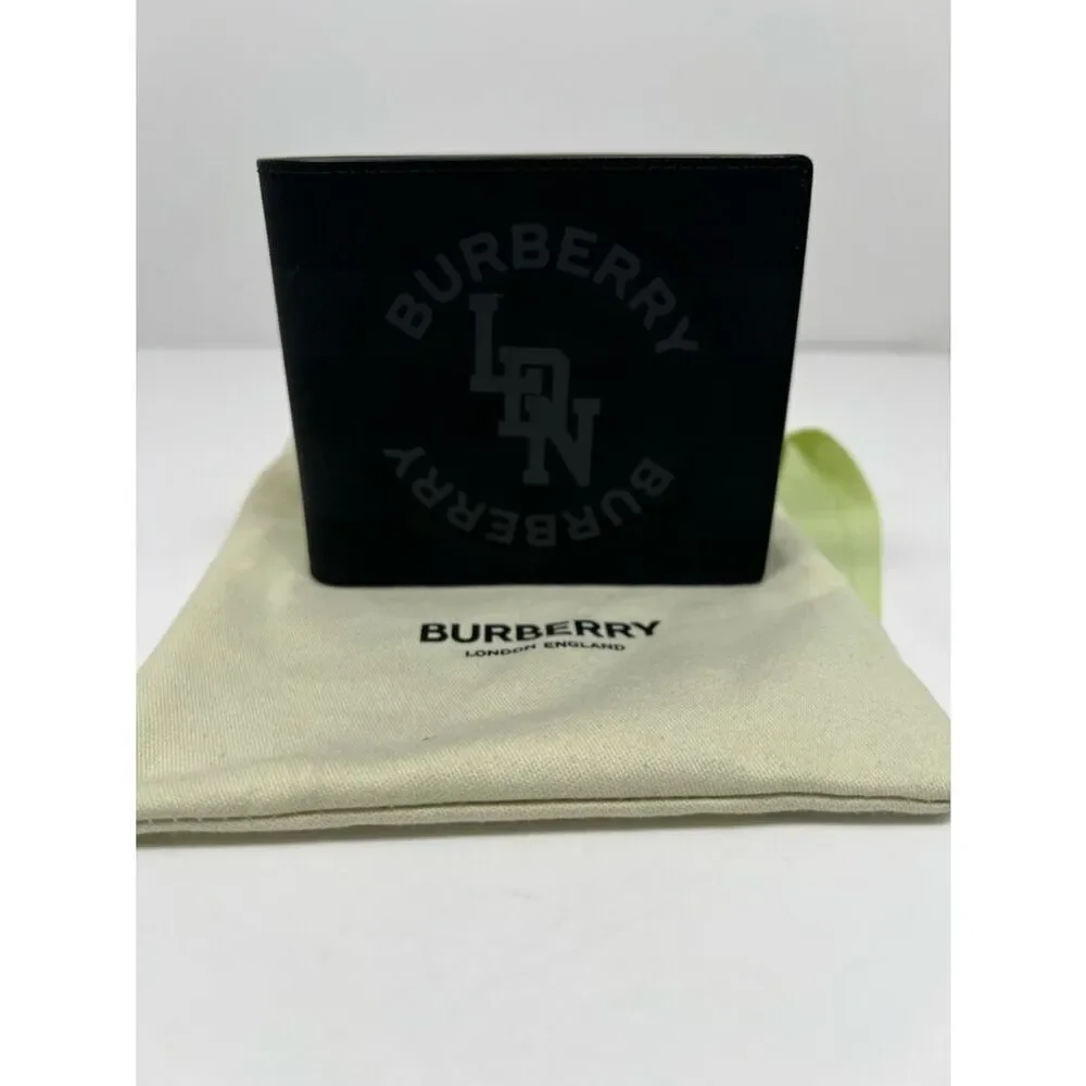 Authentic Burberry Nova Check Ldn Black Wallet Men Bibold Wallet